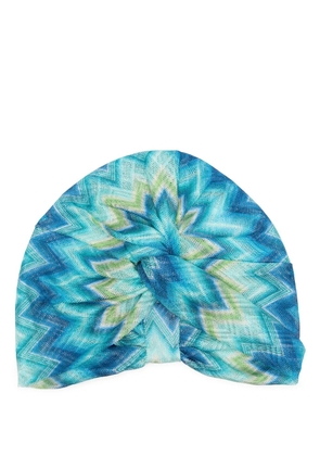 Missoni patterned headband - Blue