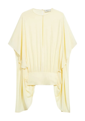 Blumarine cap-sleeve blouse - Yellow