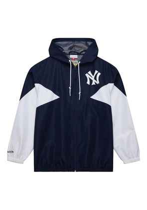 Mitchell & Ness logo-detail windbreaker jacket - Blue