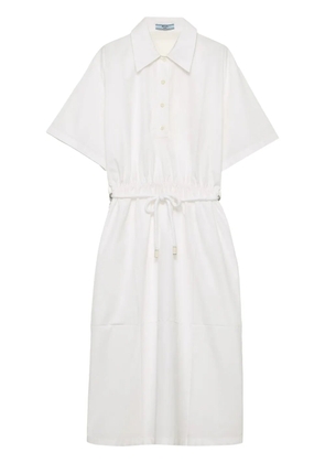 Prada drawstring dress - White