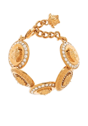 Versace Medusa crystal-embellished bracelet - Gold