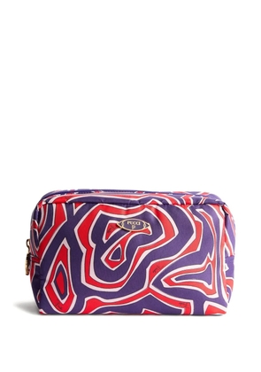 PUCCI labirinto-print beauty case - Purple