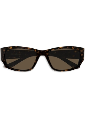 Balenciaga Eyewear rectangle-frame sunglasses - Brown