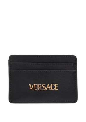 Versace logo-plaque cardholder - Black