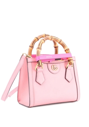 Gucci Pre-Owned Diana NM Bamboo Handle Tote Leather Mini crossbody bag - Pink