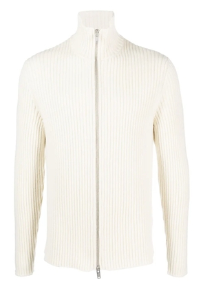 Jil Sander high-neck zip-up cardigan - Neutrals
