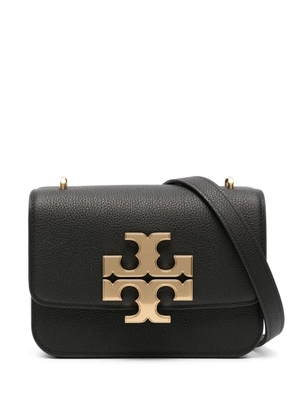 Tory Burch logo-plaque leather crossbody bag - Black