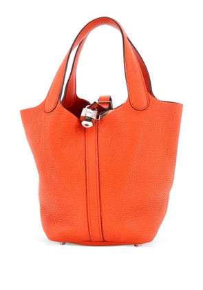 Hermès Pre-Owned Picotin Lock Bag Clemence PM bucket bag - Orange