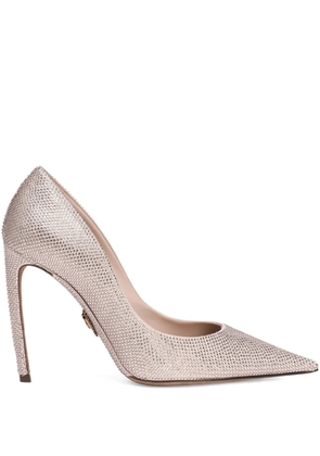 Dolce & Gabbana 105mm crystal-embellished pointed-toe pumps - Pink
