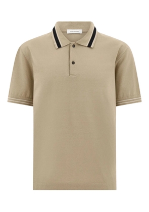 Ferragamo short sleeve polo shirt - Neutrals