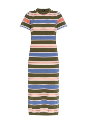 PS Paul Smith striped short-sleeved dress - Green