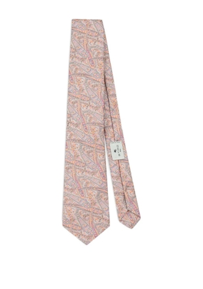 ETRO jacquard floral paisley tie - Neutrals