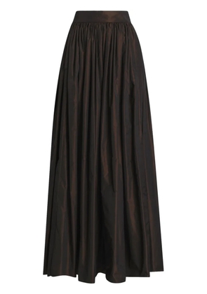 Dolce & Gabbana Iridescent-effect maxi skirt - Brown