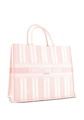 Christian Dior Pre-Owned Book Embroidered Canvas Large tote bag - Pink