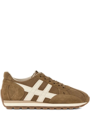 Hogan suede-leather trainers - Brown