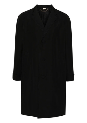 Gucci single-breasted poplin coat - Black
