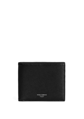 Dolce & Gabbana logo-print leather wallet - Black