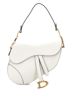 Christian Dior Pre-Owned Saddle Handbag Leather Medium shoulder bag - White