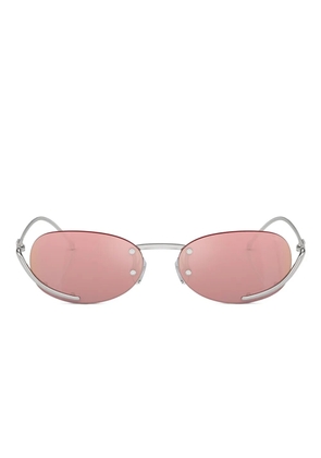 Diesel ODL1004 oval sunglasses - Silver