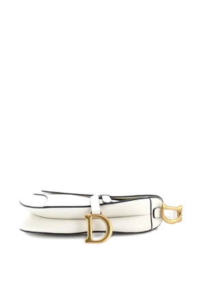 Christian Dior Pre-Owned Saddle Handbag Leather Medium shoulder bag - White