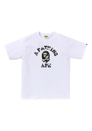A BATHING APE® camo-print ape-head T-shirt - White