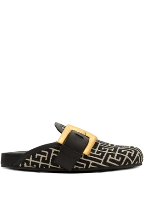 Balmain Anthem slippers - Black