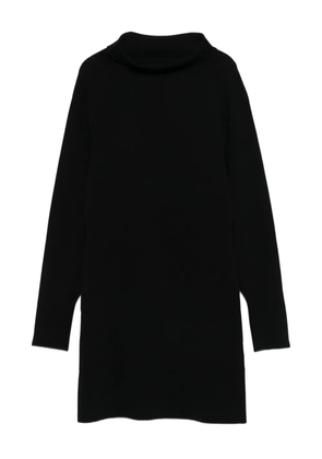 P.A.R.O.S.H. high-neck long-sleeve dress - Black