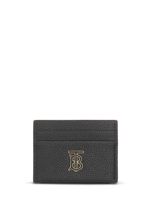 Burberry leather logo-plaque card holder - Black