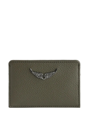 Zadig&Voltaire leather wing cardholder - Green