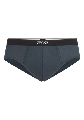 Zegna logo-waistband briefs - Blue