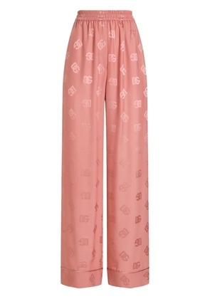 Dolce & Gabbana DNA logo-print trousers - Pink