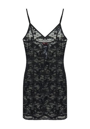 Diesel Layla lace-panelled chemise - Black