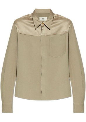 AMI Paris pointed-collar shirt - Neutrals