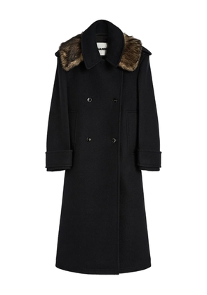 Jil Sander double-breasted wool coat - Black