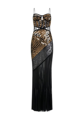 Roberto Cavalli leopard-print maxi dress - Brown