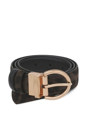 POTAMY animal-pattern buckle belt - Brown