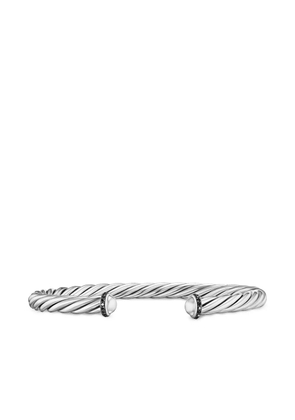 David Yurman sterling silver Cable Cuff diamond bracelet (6mm)