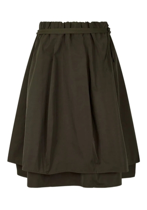 TOMBOY layered drawstring midi skirt - Green