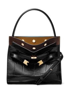 Tory Burch Lee Radziwill Textured Small tote bag - Black