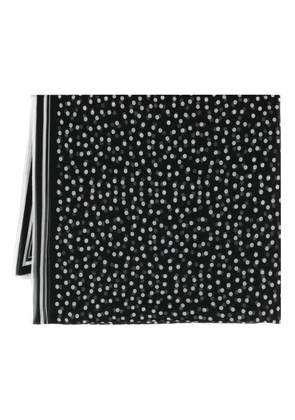 Dolce & Gabbana polka dot silk scarf - Black