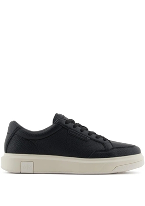Armani Exchange leather sneakers - Black