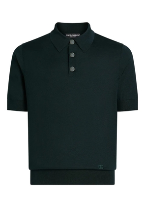 Dolce & Gabbana buttoned short-sleeve polo shirt - Green