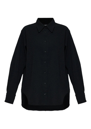 Hunza G oversized seersucker shirt - Black