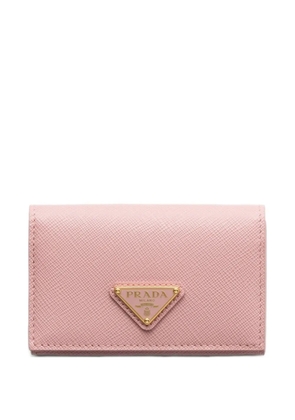 Prada Saffiano leather cardholder - Pink