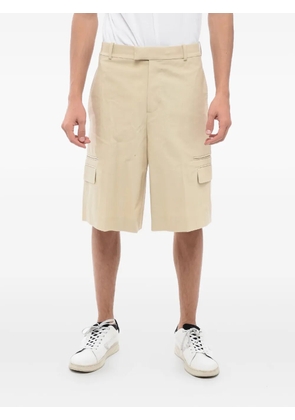 Alexander McQueen tailored cotton shorts - Blue