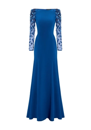 Jenny Packham Sylvia sequin-embellished long-sleeve dress - Blue