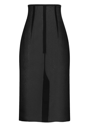 Dolce & Gabbana chiffon midi skirt - Black