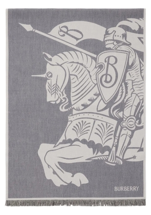 Burberry EKD wool cotton scarf - Grey