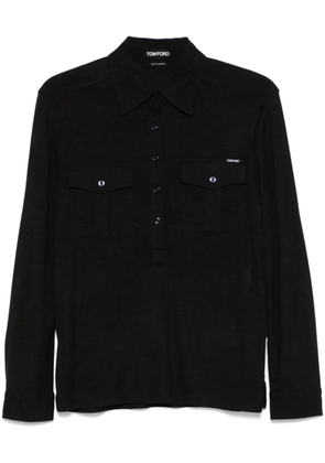 TOM FORD fine-knit shirt - Black