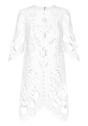 Dolce & Gabbana cut-out shift minidress - White